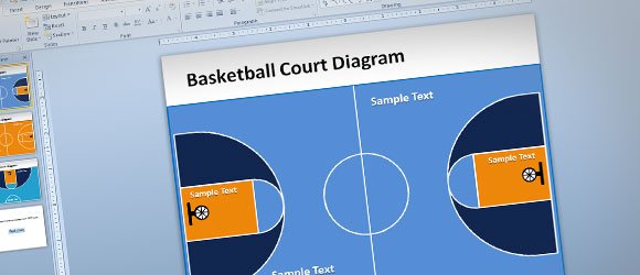 Basketball Court Diagram In Microsoft Word